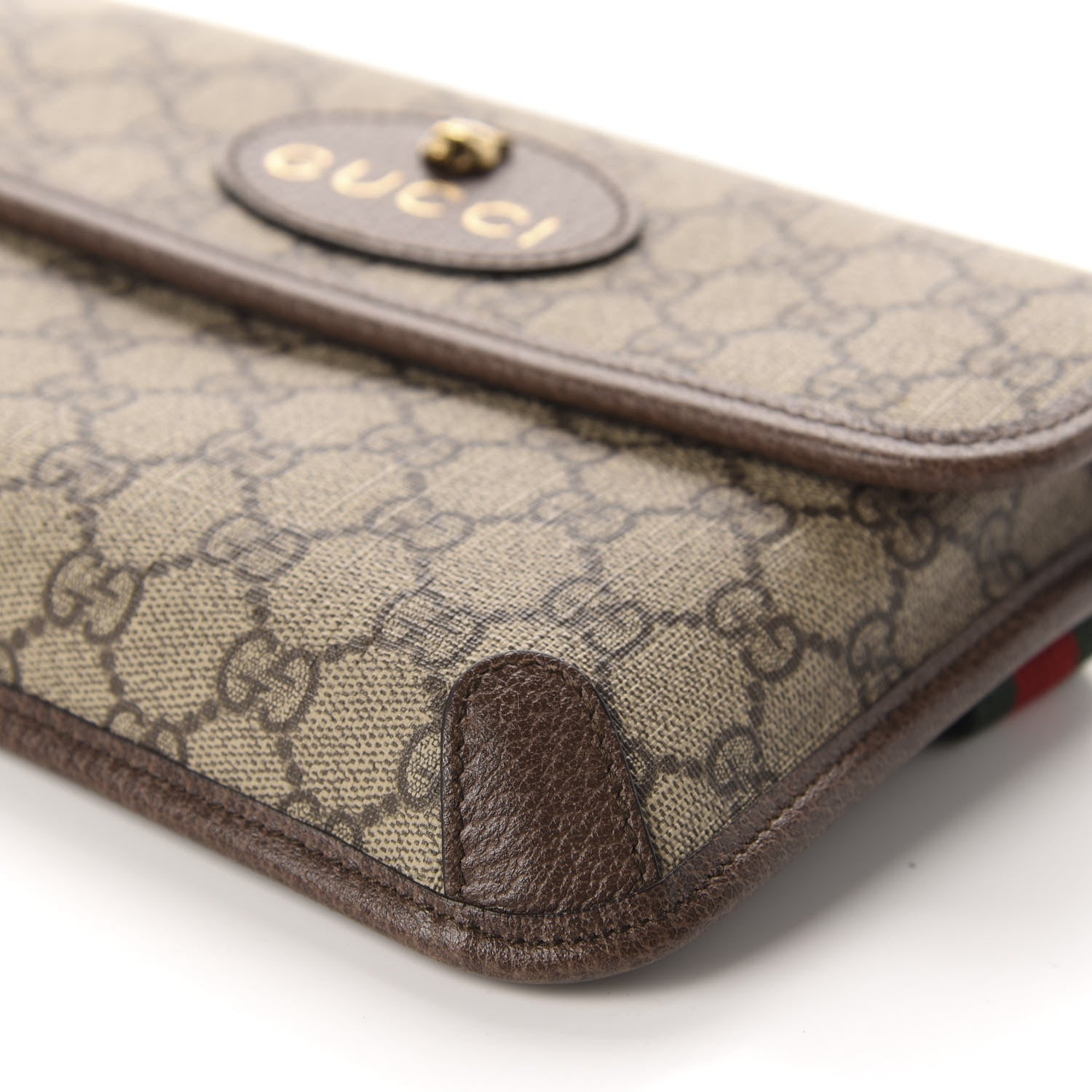 Gucci GG Supreme Monogram Neo Vintage Web Belt Bag Brown 7 of 10