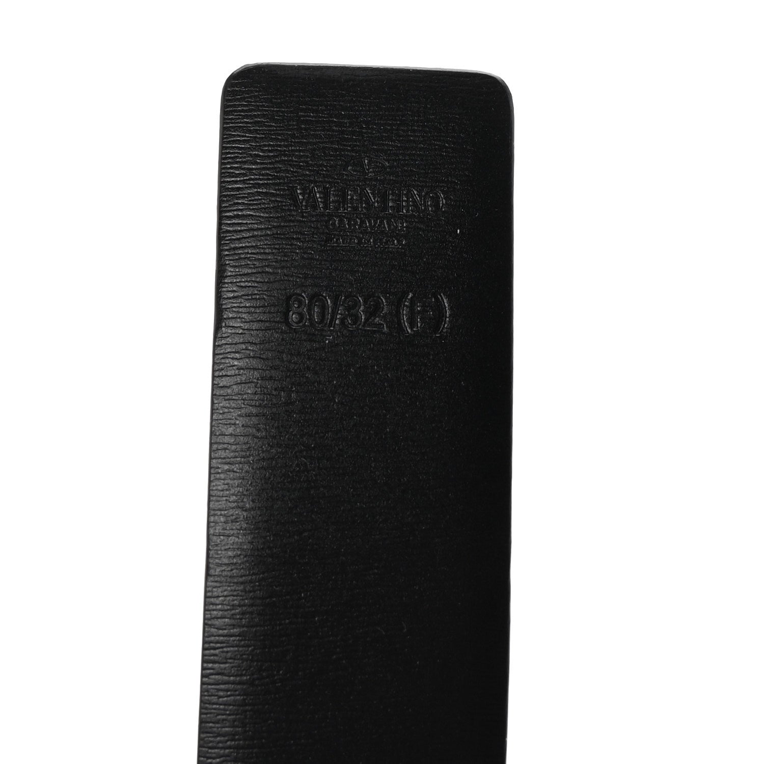 Valentino Garavani Glossy Calfskin VLogo Reversible 30mm Belt 80 32 Saddle Brown Black 3 of 6
