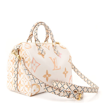 Louis Vuitton Monogram Giant By The Pool 2.0 Speedy Bandouliere 25 Beige 3 of 9