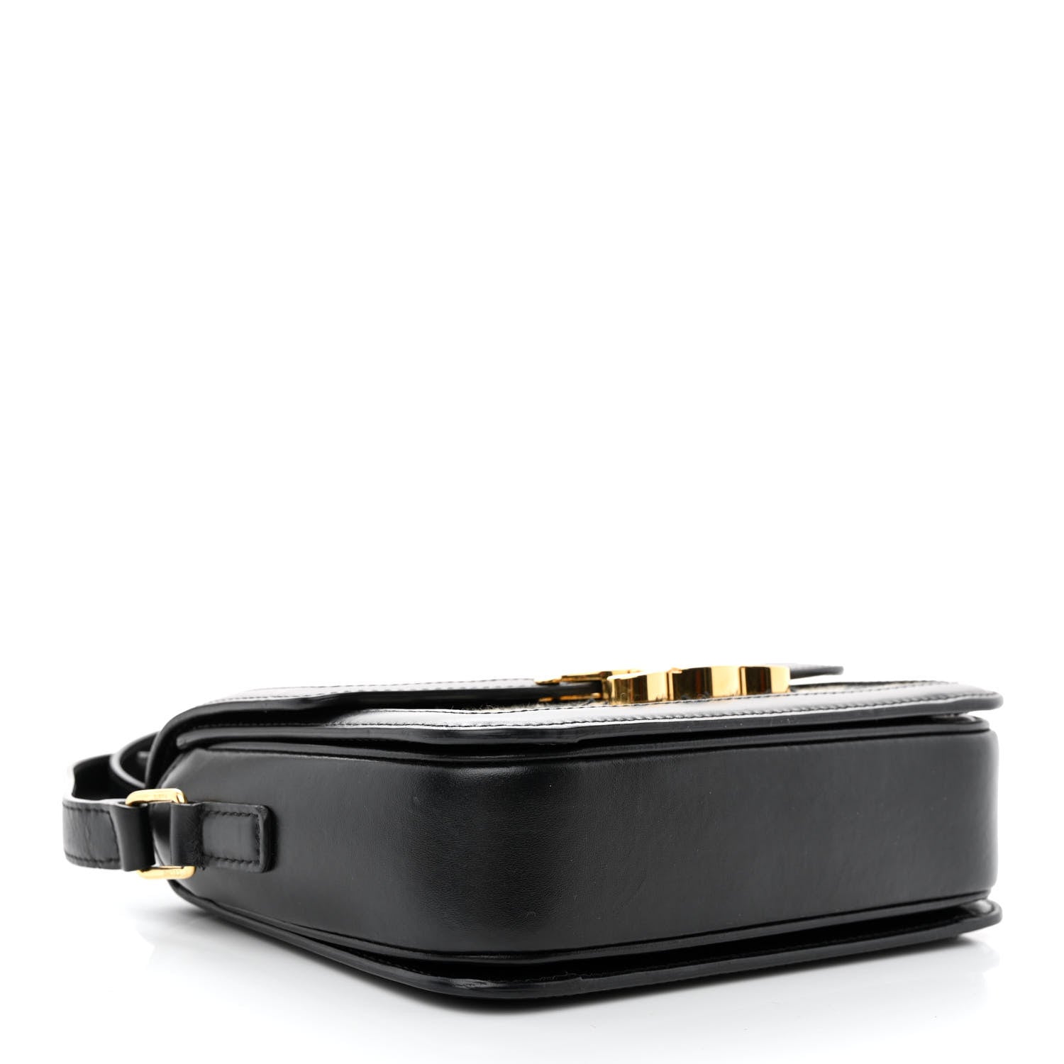 Celine Canvas Calfskin Triomphe Embroidered Teen Triomphe Bag Black 4 of 11