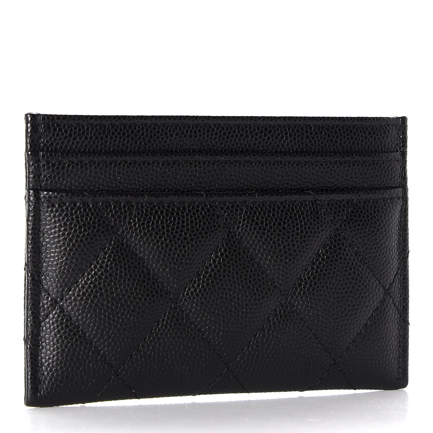 Chanel Caviar Quilted French New Wave Card Holder Black 3 of 8