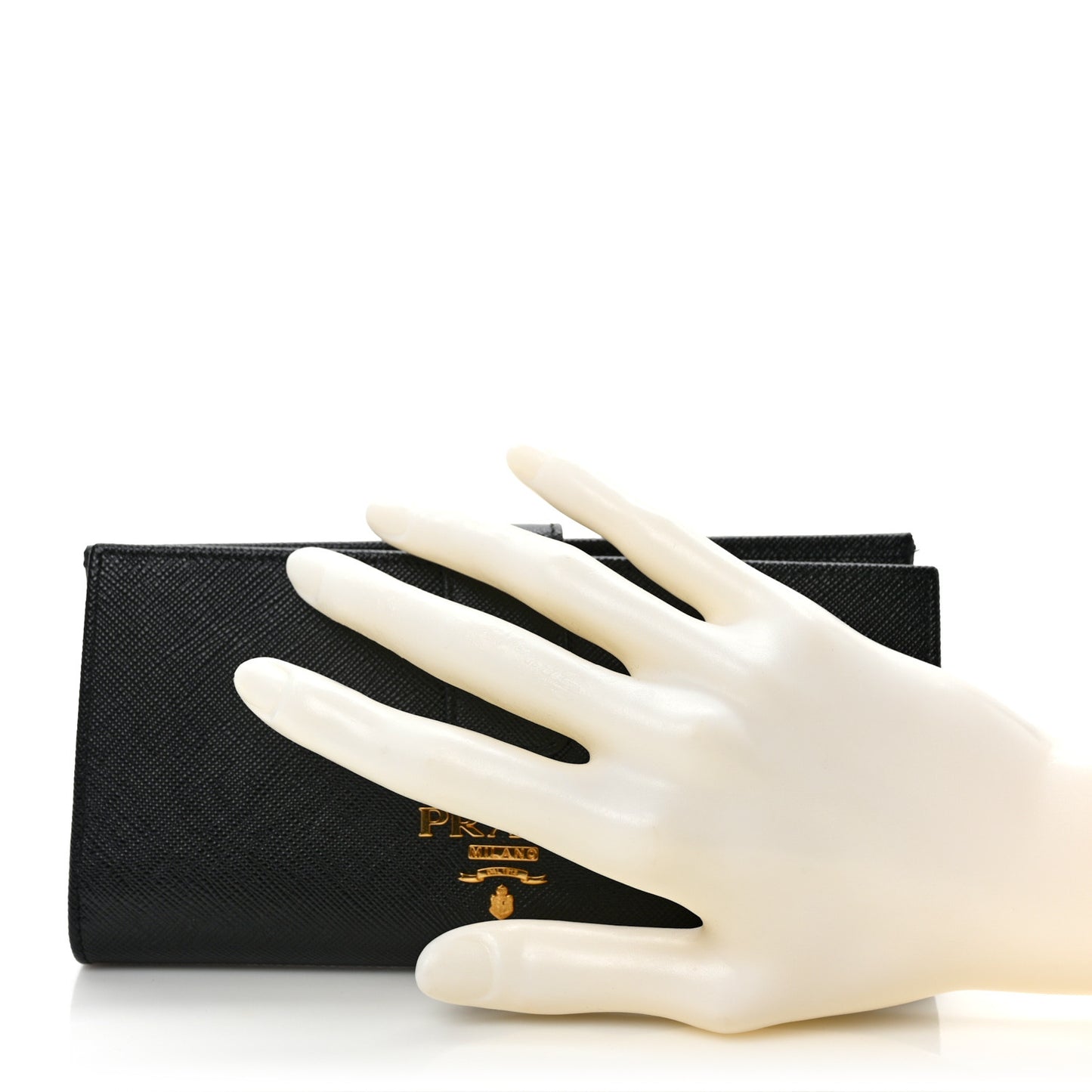 Saffiano Metal Large Wallet Black