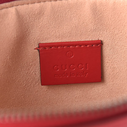 Gucci Calfskin GucciGhost Print Pouch Hibiscus Red 6 of 9