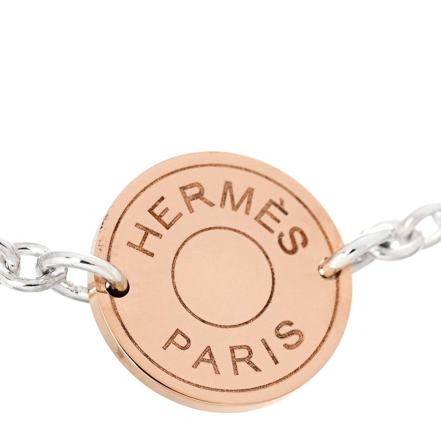 Sterling Silver 18K Rose Gold Confettis Bracelet LG