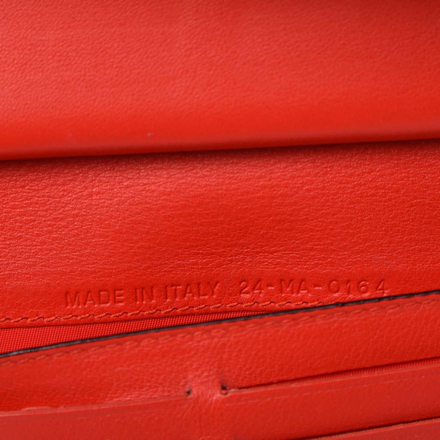 Smooth Calfskin Bi-Color Diorissimo Long Wallet Pink Red