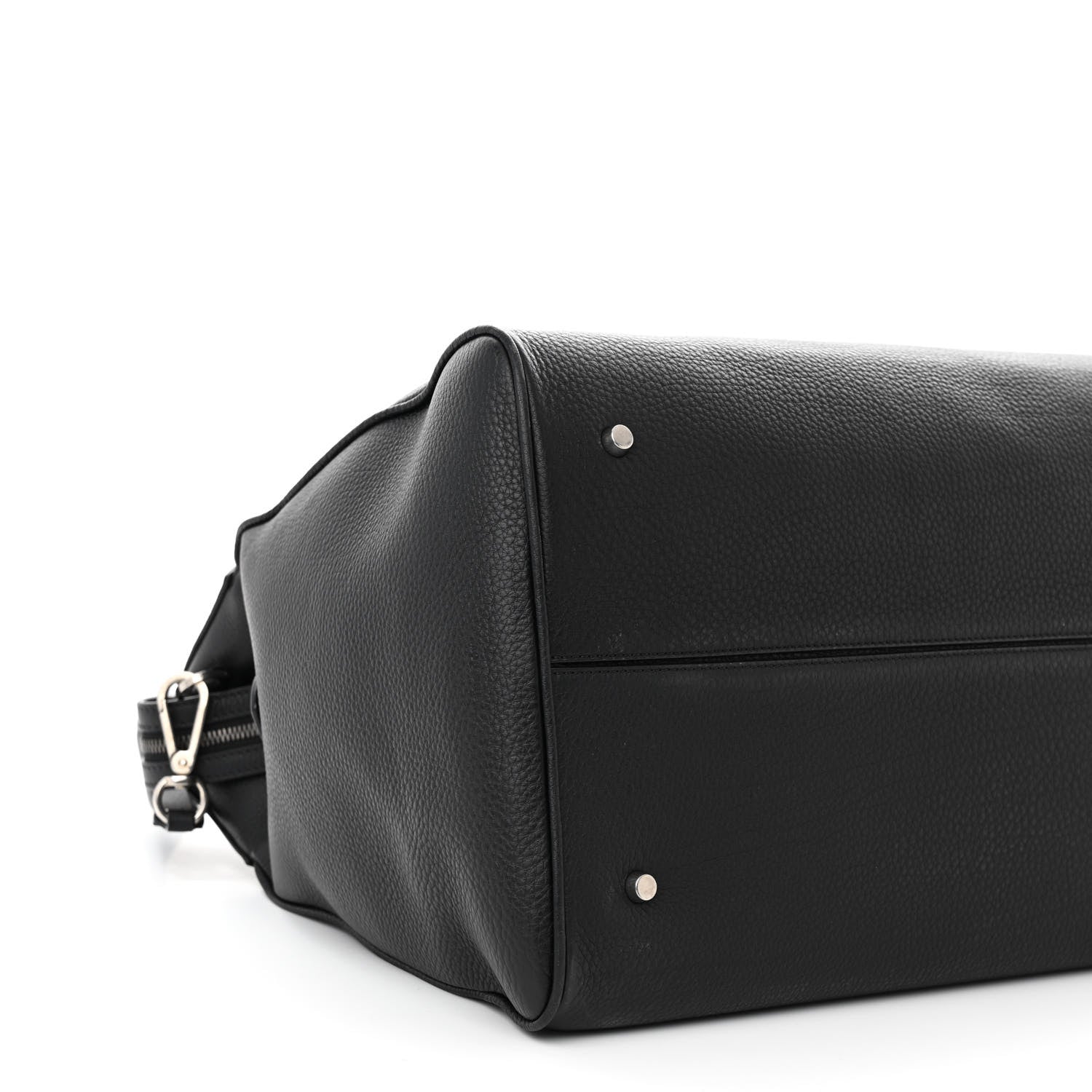 The Row Grained Calfskin George XL Duffle Bag Black 8 of 10