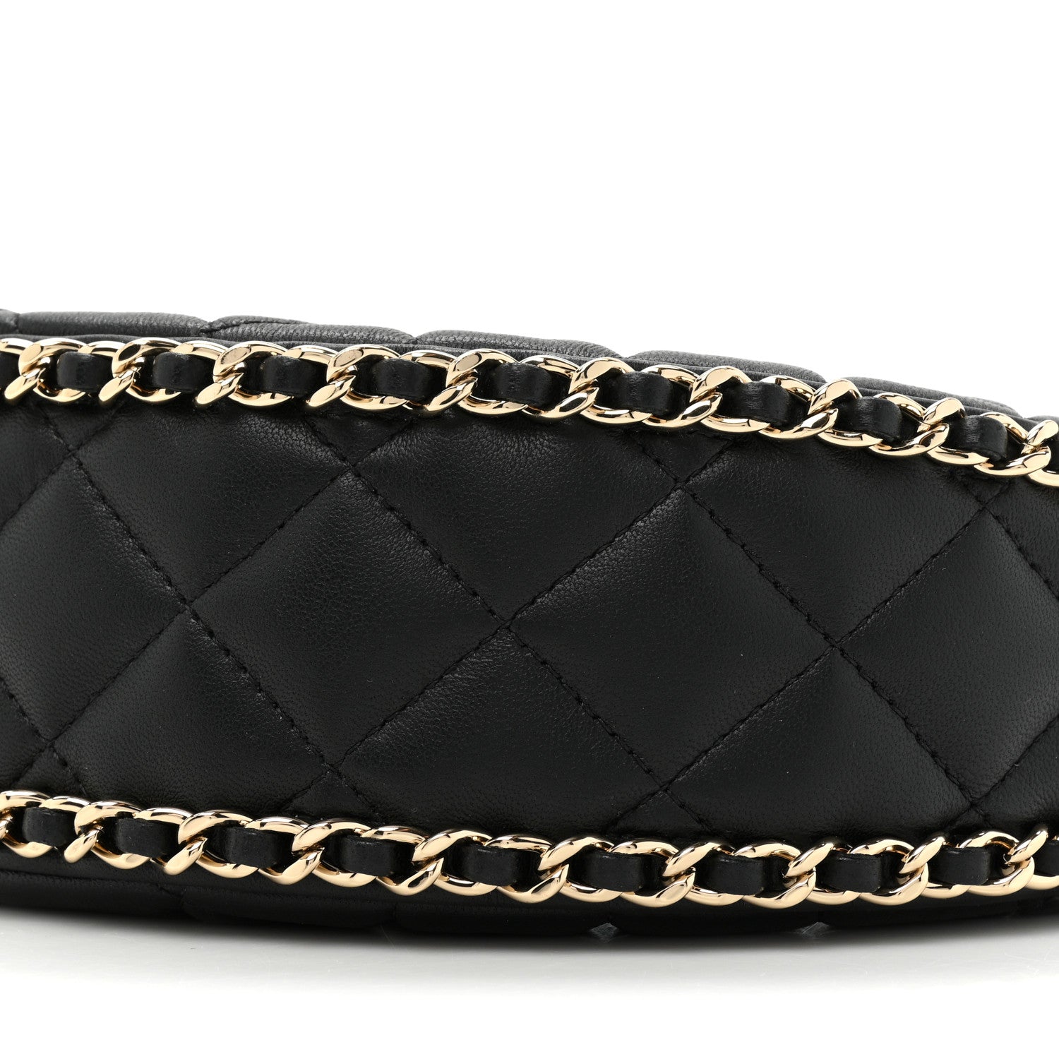 Chanel Lambskin Quilted Small Hobo Bag Black 8 of 9