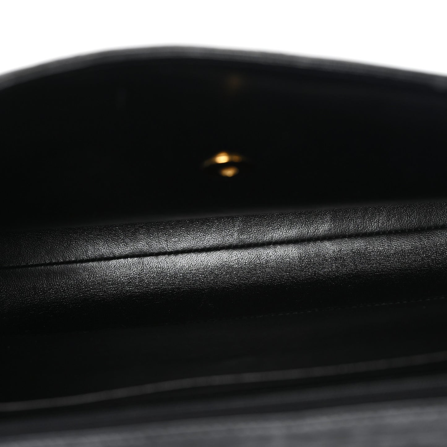 Lambskin Quilted Briefcase Laptop Bag Black