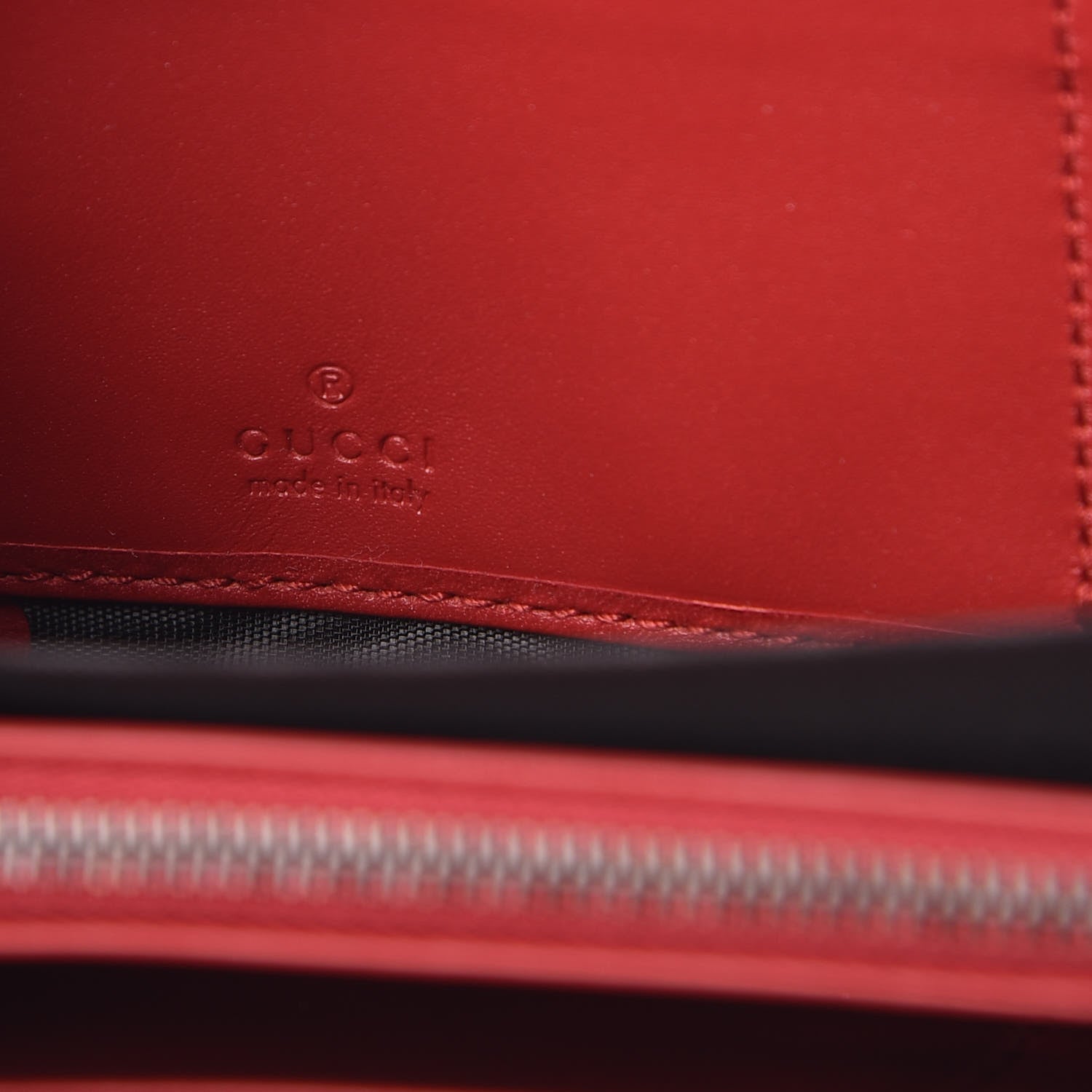 Gucci Calfskin Queen Margaret Zip Around Wallet Blue Agata Hibiscus Red Mystic White 6 of 9