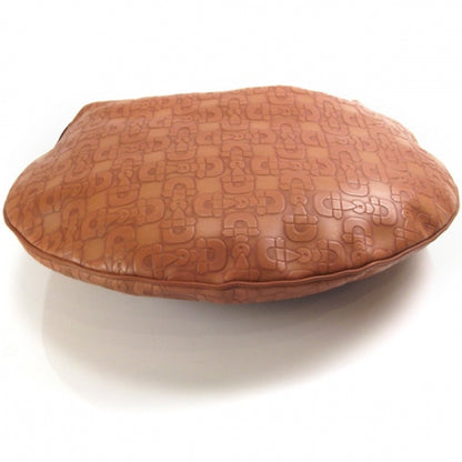 Gucci GGUCCI Calfskin Horsebit Embossed Glam Hobo Tan 4 of 9