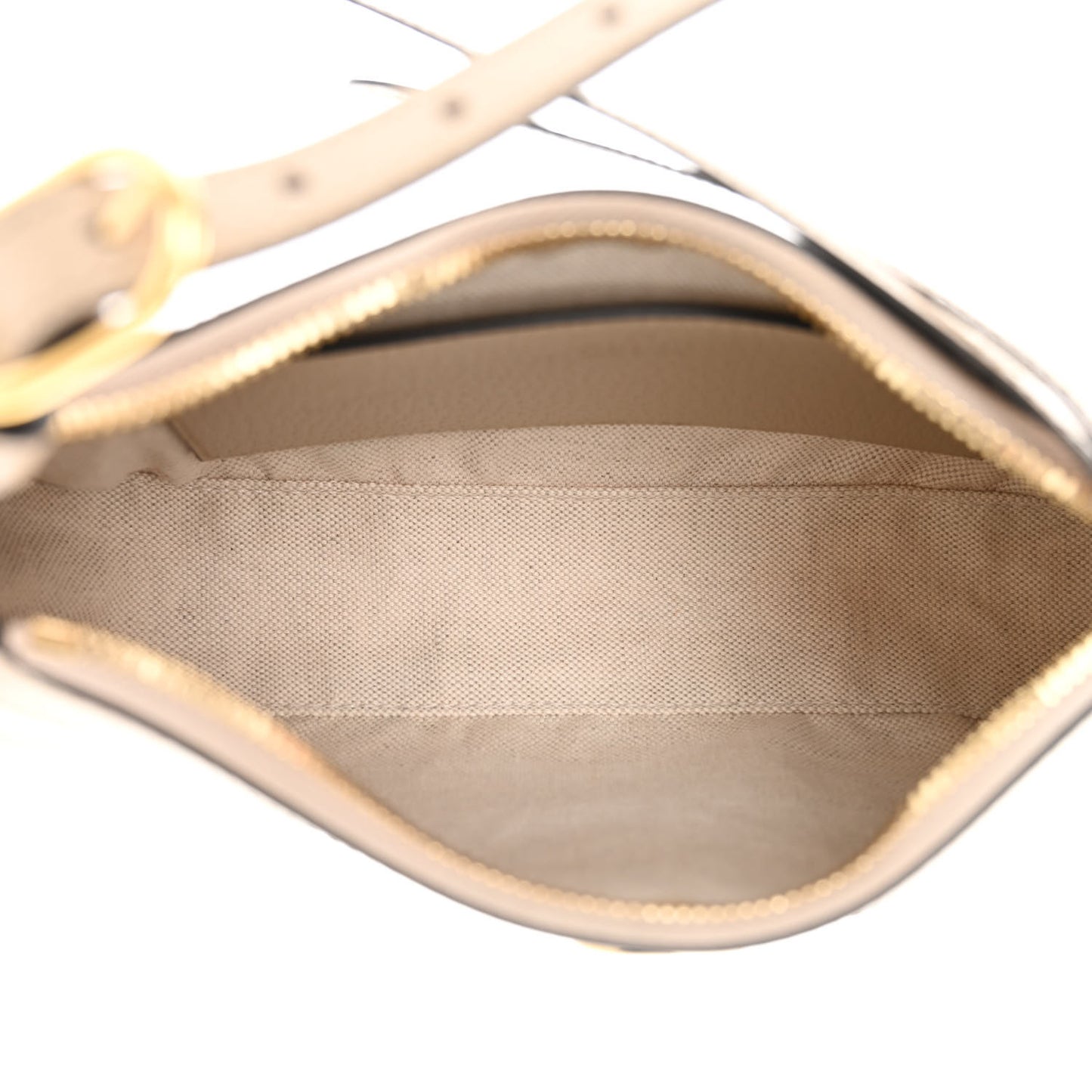 GG Supreme Monogram Textured Dollar Calfskin Small Ophidia Hobo Beige Mystic White Oatmeal