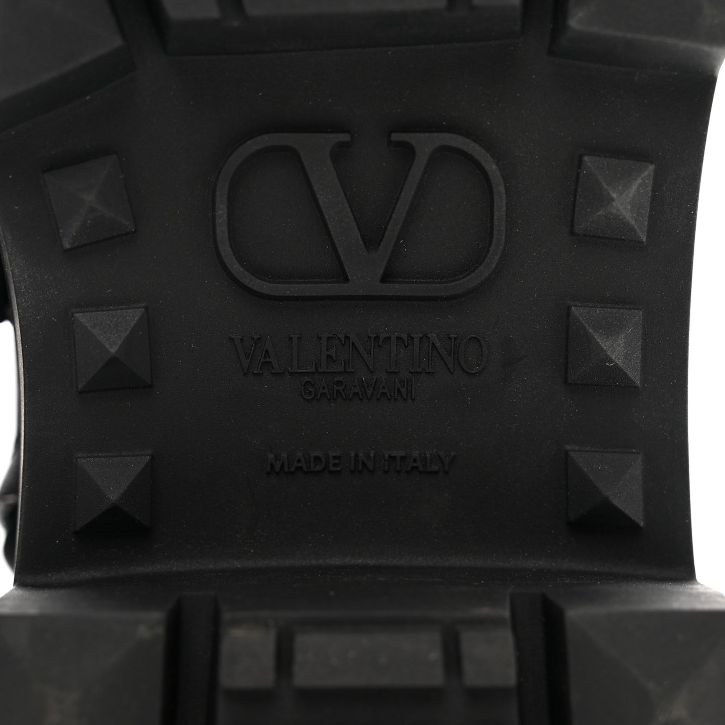 Calfskin Tonal Roman Stud 20/40mm Combat Boots 40 Black