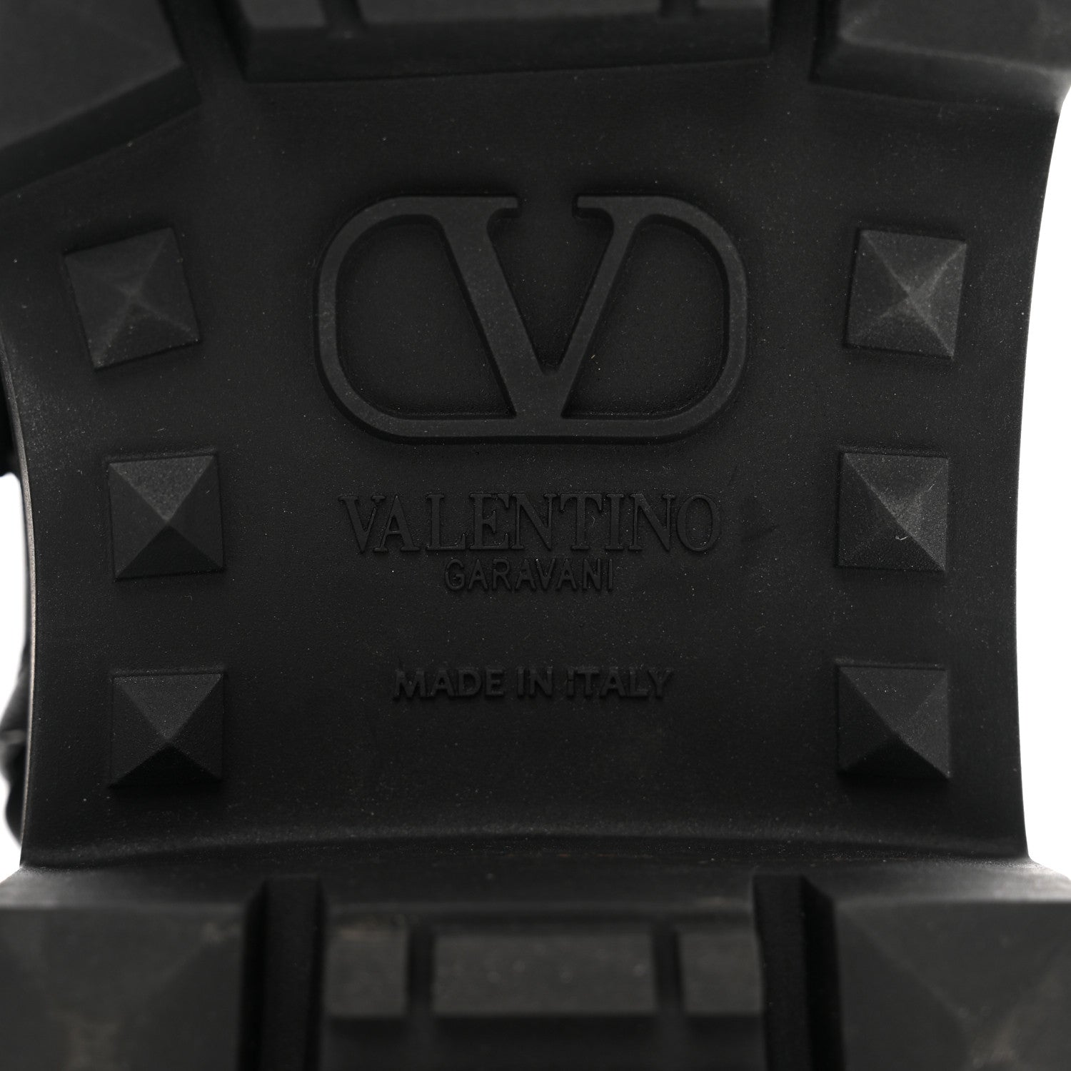 Valentino Garavani Calfskin Tonal Roman Stud 20/40mm Combat Boots 40 Black 6 of 9