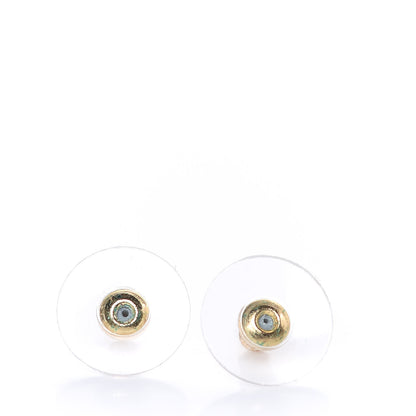 Chanel Pearl Crystal Twisted CC Drop Earrings Gold 4 of 5