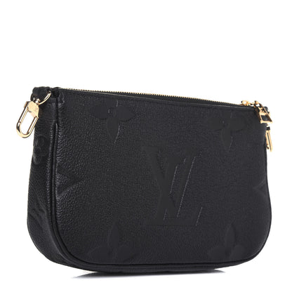 Louis Vuitton Empreinte Monogram Giant Multi Pochette Accessories Large Pochette Black 3 of 11
