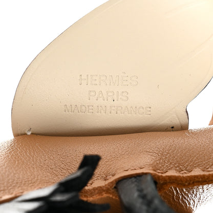 Hermes Milo Lambskin Grigri Rodeo Pegase Horse Bag Charm PM Sesame Black Nata 3 of 4