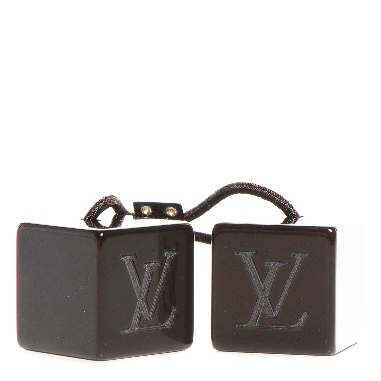Louis Vuitton Resin LV Monogram Hair Cubes Brown 1 of 3