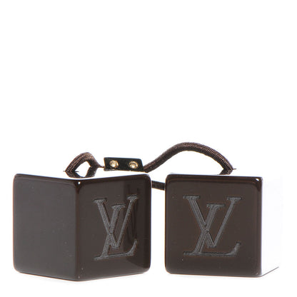 Louis Vuitton Resin LV Monogram Hair Cubes Brown 1 of 3