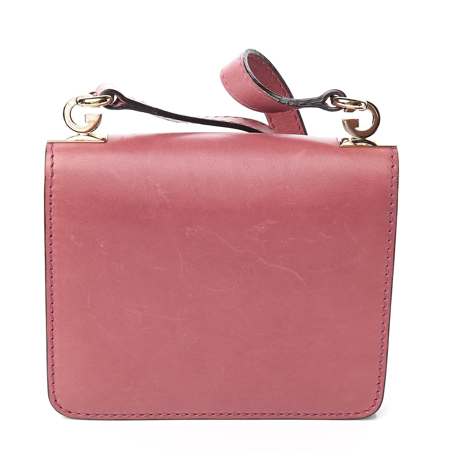 Gucci Calfskin Small 1973 Shoulder Flap Bag Peonia Flower 10 of 11