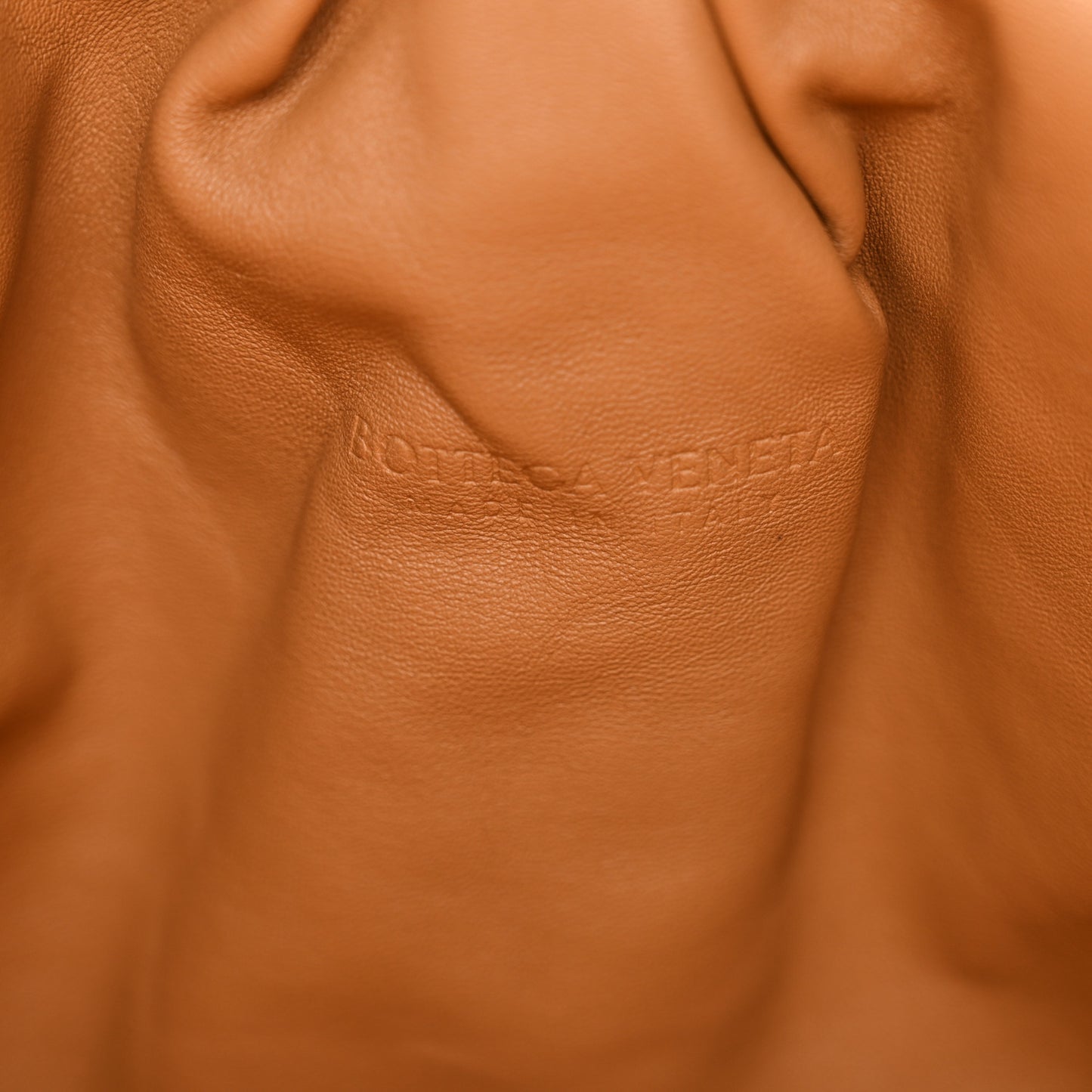 Nappa Maxi Intrecciato The Pouch Oversized Clutch Caramel