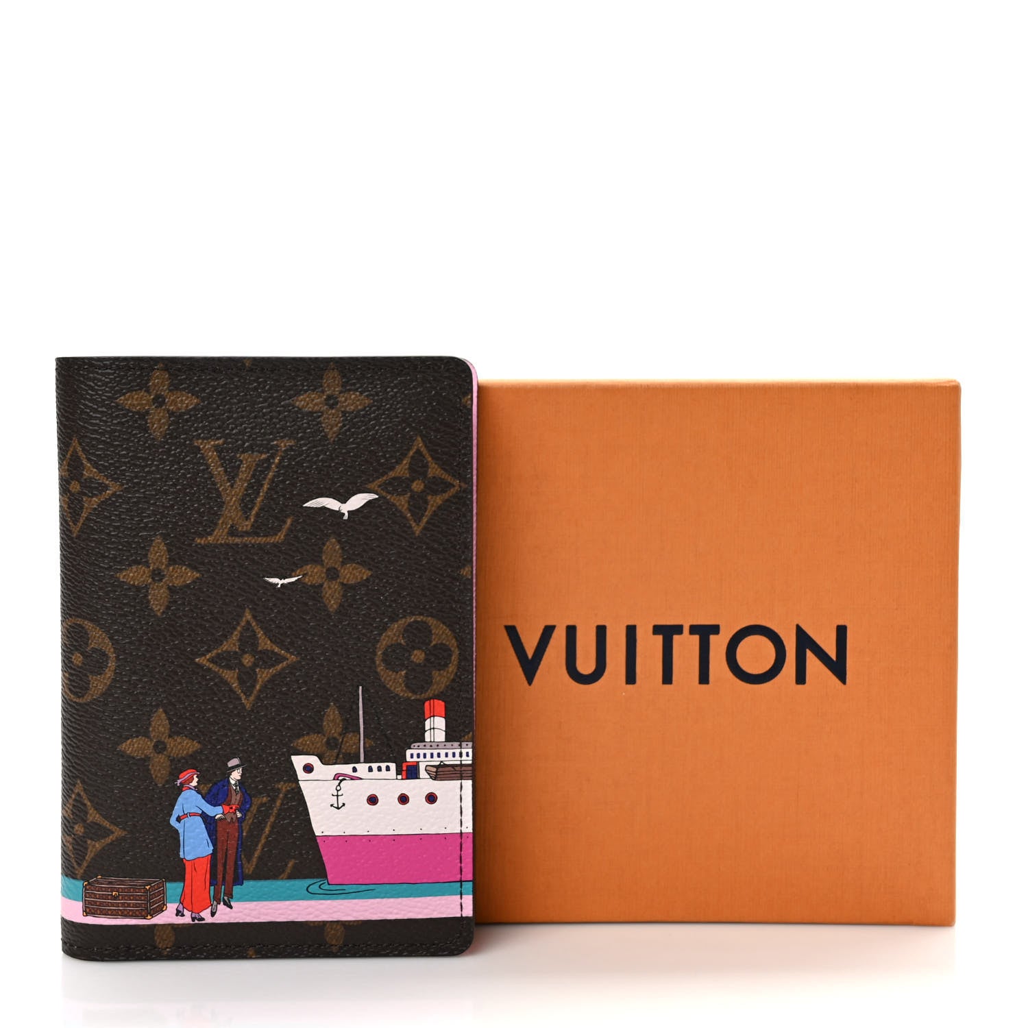 Louis Vuitton Monogram 2016 Christmas Animation Passport Cover Rose Ballerine 7 of 7