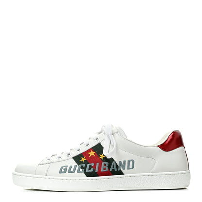 Gucci Calfskin Web Mens Gucci Band Ace Sneakers 8.5 White 1 of 10