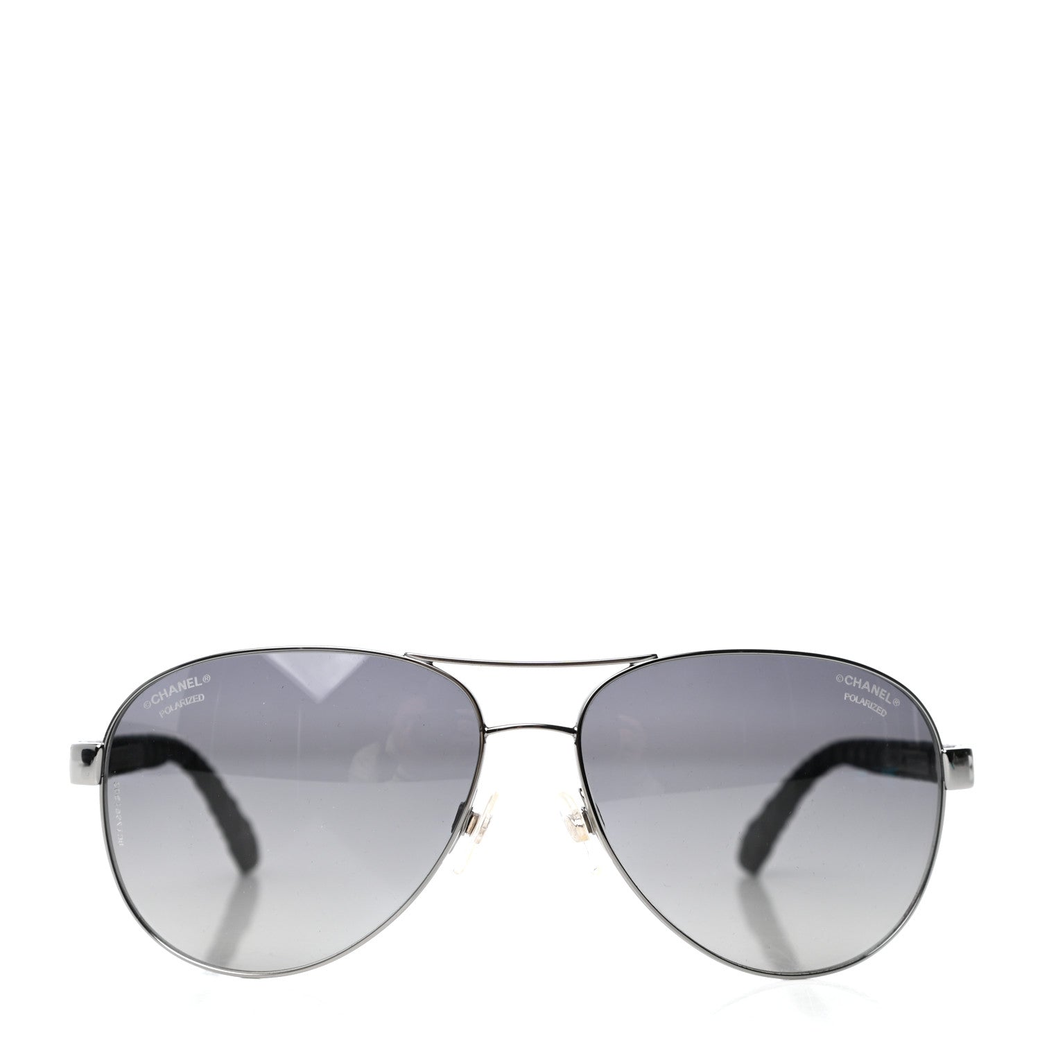 Chanel Aviator Polarized Sunglasses 4204-Q Black 2 of 8