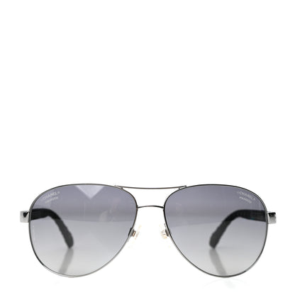Chanel Aviator Polarized Sunglasses 4204-Q Black 2 of 8