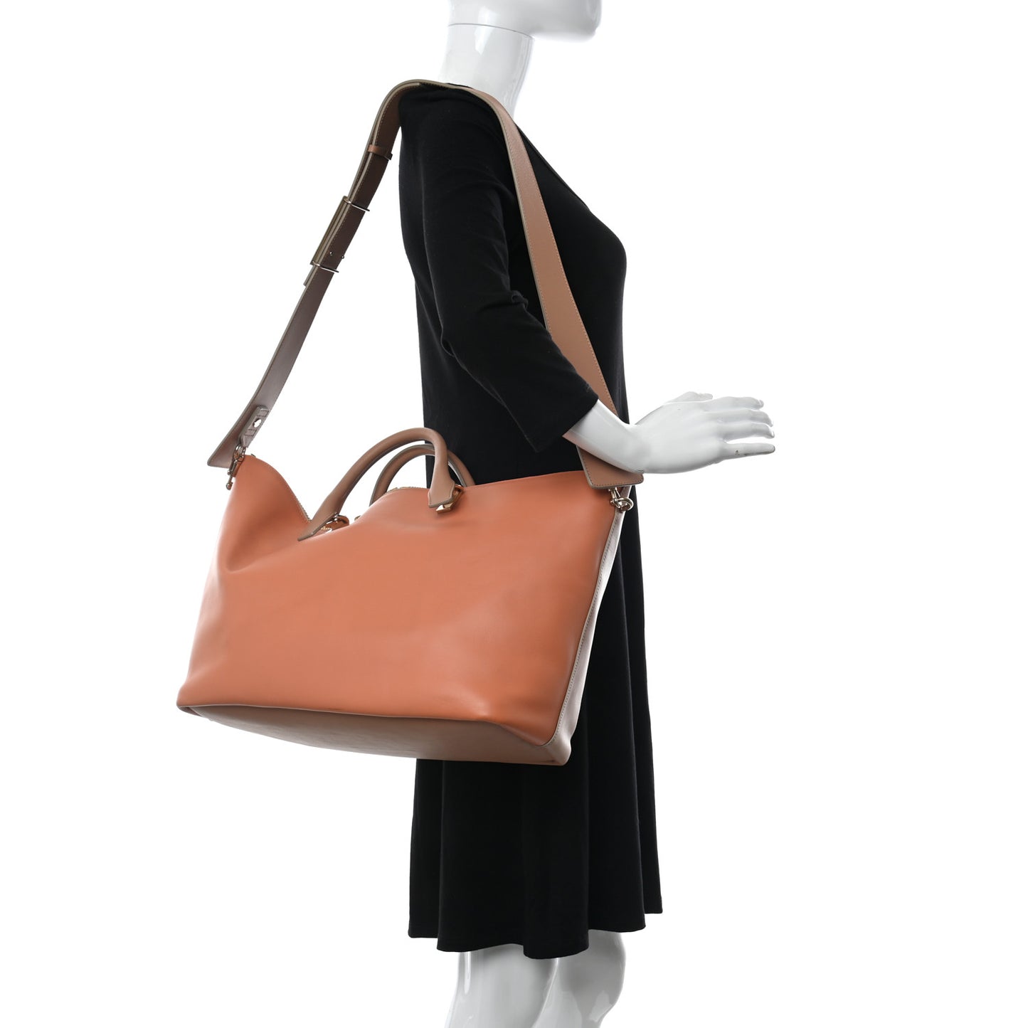 Smooth Calfskin Large Baylee Tote Beige Pink