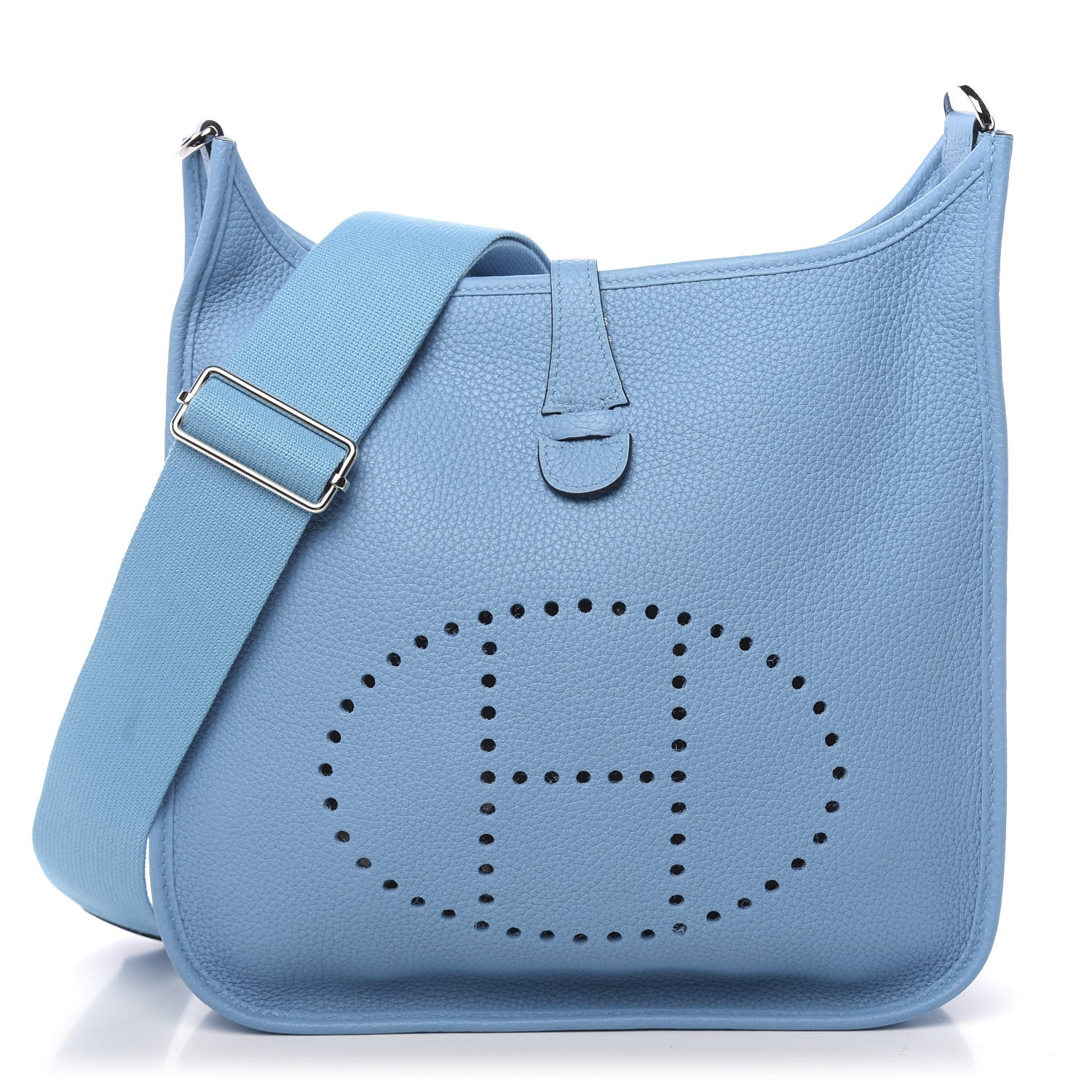 Hermes Taurillon Clemence Evelyne III PM Bleu Du Nord 1 of 10