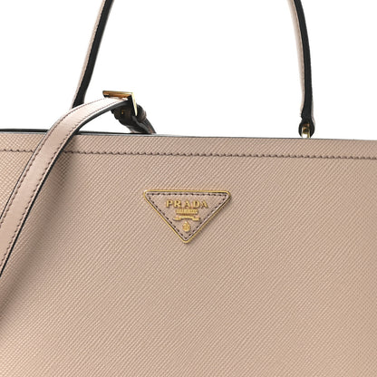 Prada Saffiano Cuir Panier Bucket Bag Cipria Black 6 of 8