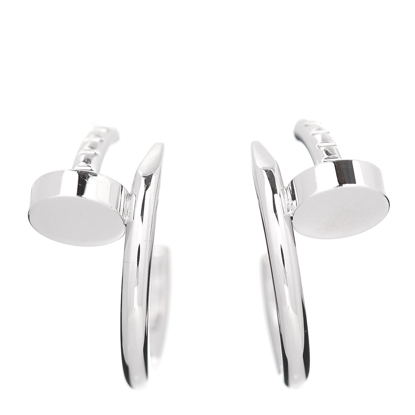 18K White Gold Juste Un Clou Hoop Earrings