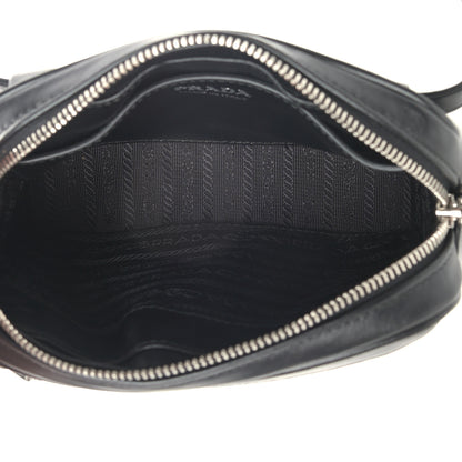 Prada Soft Calfskin Impunture Diagramme Belt Bag Black 5 of 9