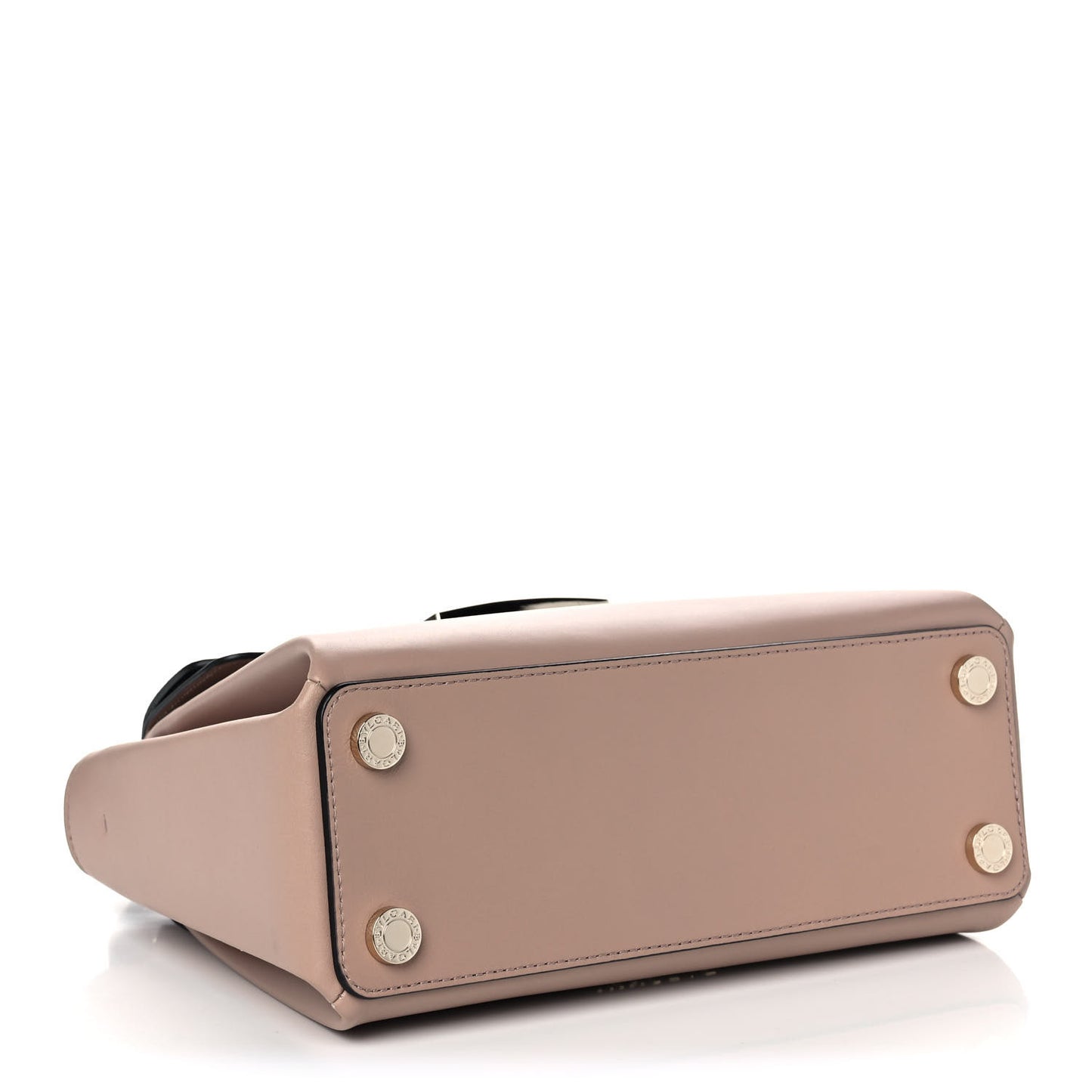 Calfskin Serpenti Viper Top Handle Bag Beige