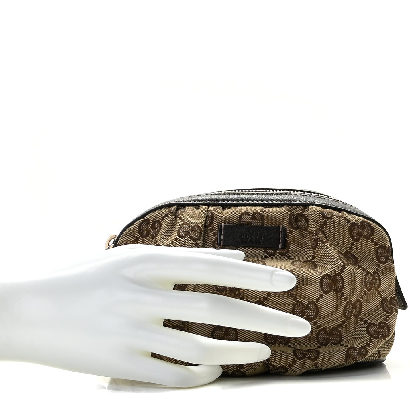 Monogram Medium Bamboo Cosmetic Case Dark Brown