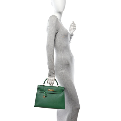 Hermes Courchevel Kelly Sellier 32 Vert Bengale 2 of 14