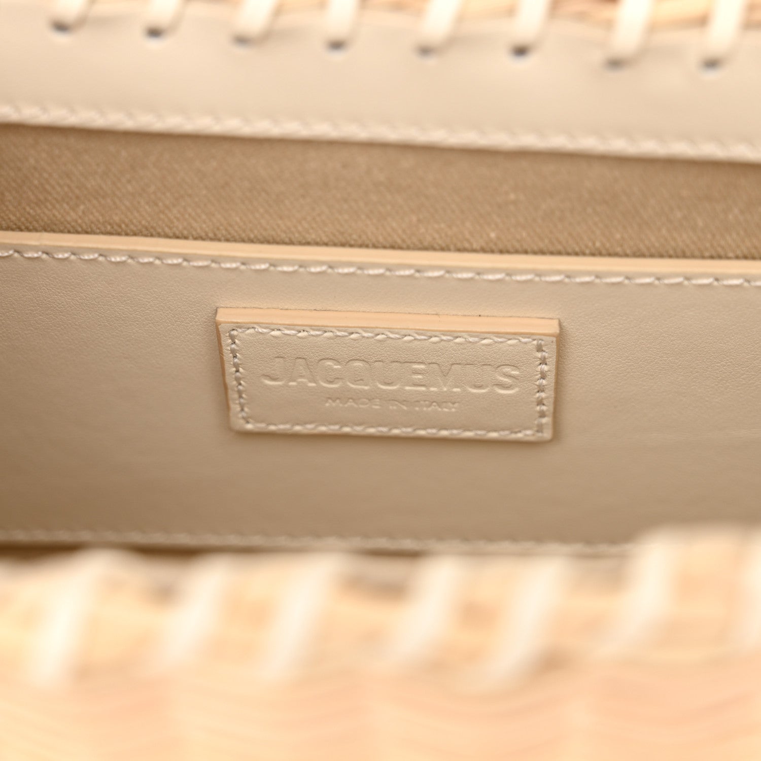 Jacquemus Wicker Le Bambino Long Ivory 6 of 13
