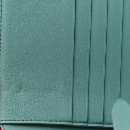 Celine Grained Calfskin Medium Multifunction Strap Wallet Coquelicot Ocean 9 of 12