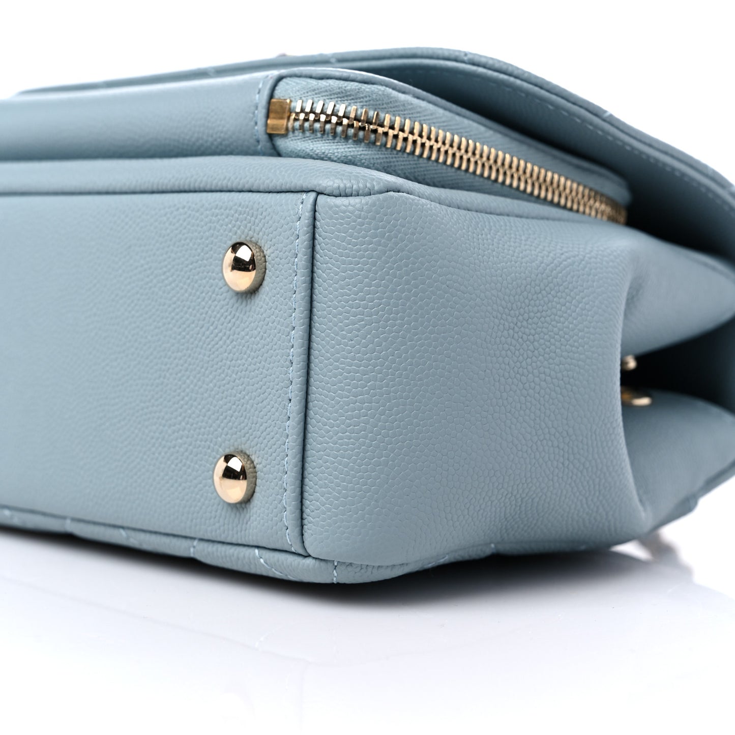 Caviar Quilted Small Business Affinity Flap Blue