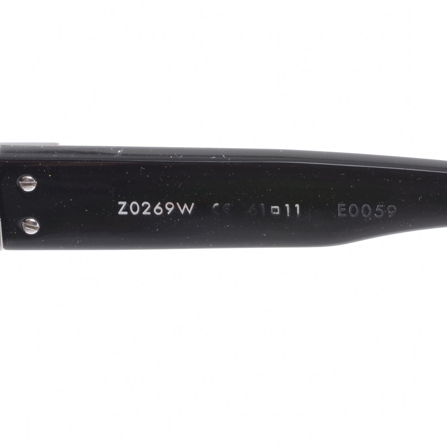 Oversized Soupcon Sunglasses Black Glitter