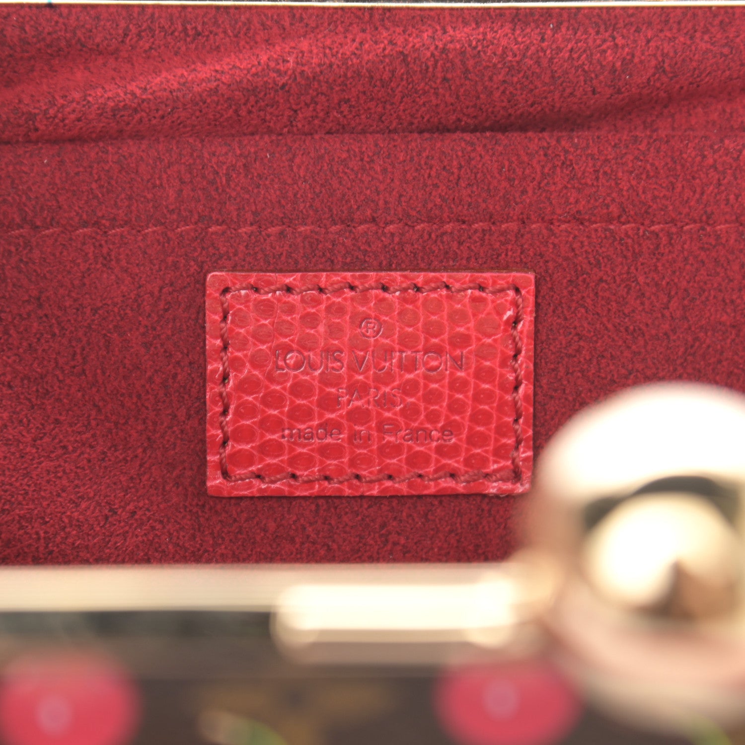Louis Vuitton Monogram Cerises Lizard Sac Fermoir GM 6 of 10