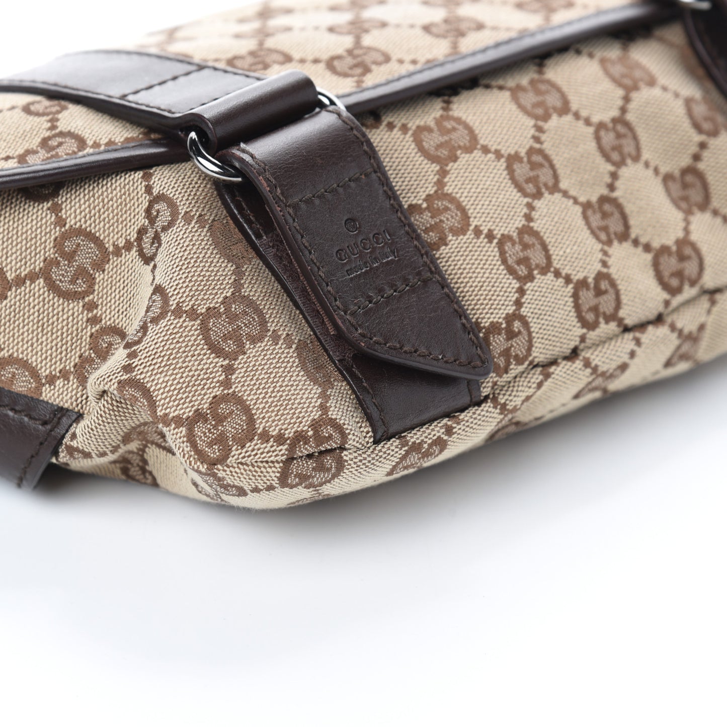 Monogram Waist Belt Bag Dark Brown