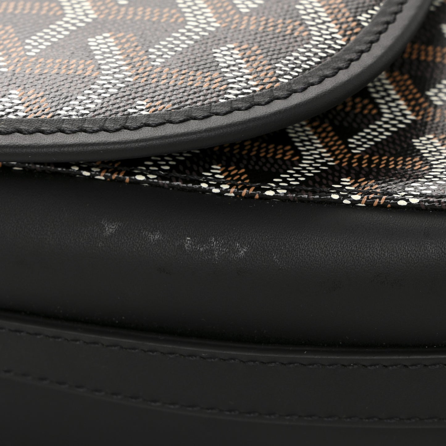 Goyardine Belvedere II MM Messenger Bag Black