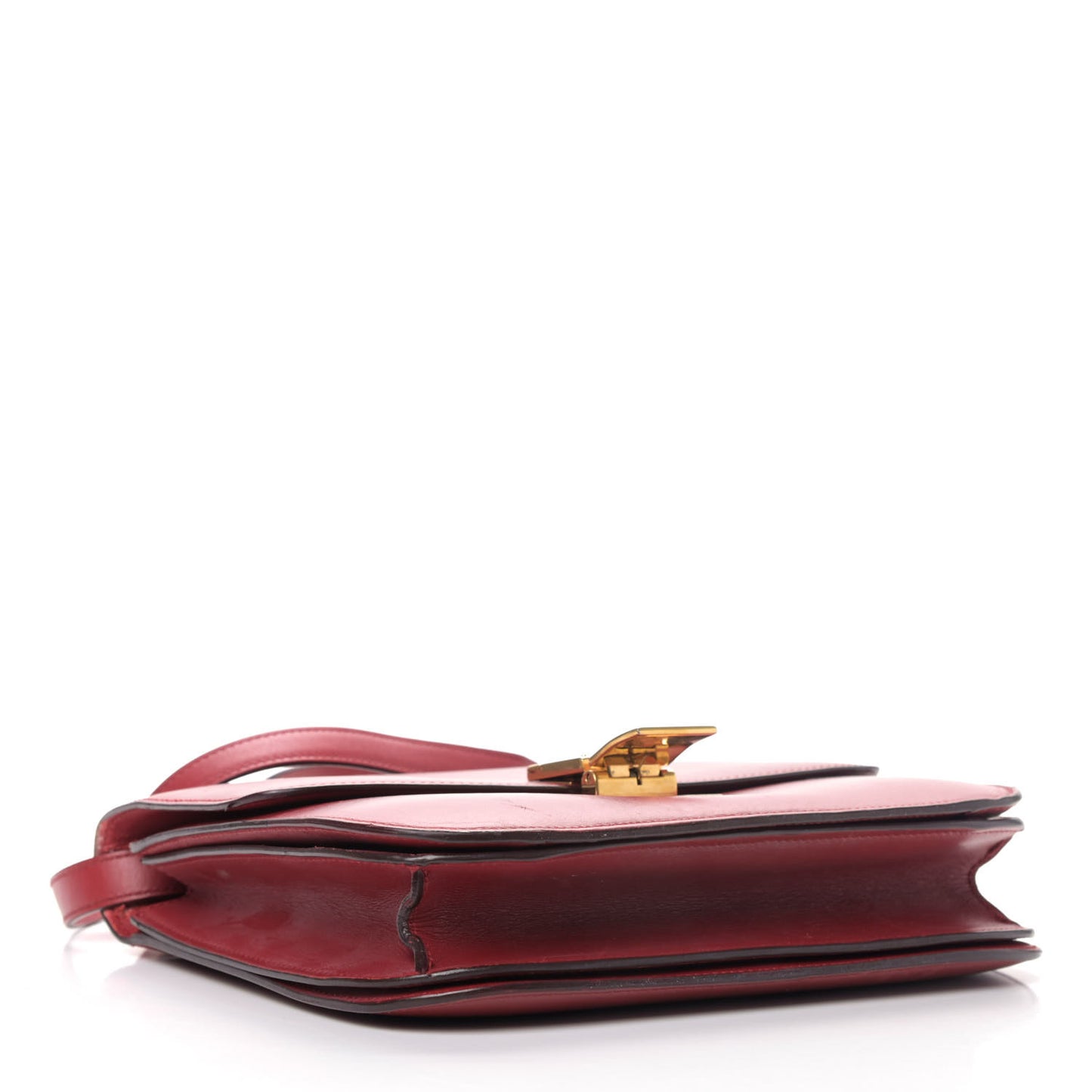 Box Calfskin Medium Classic Box Flap Bag Red