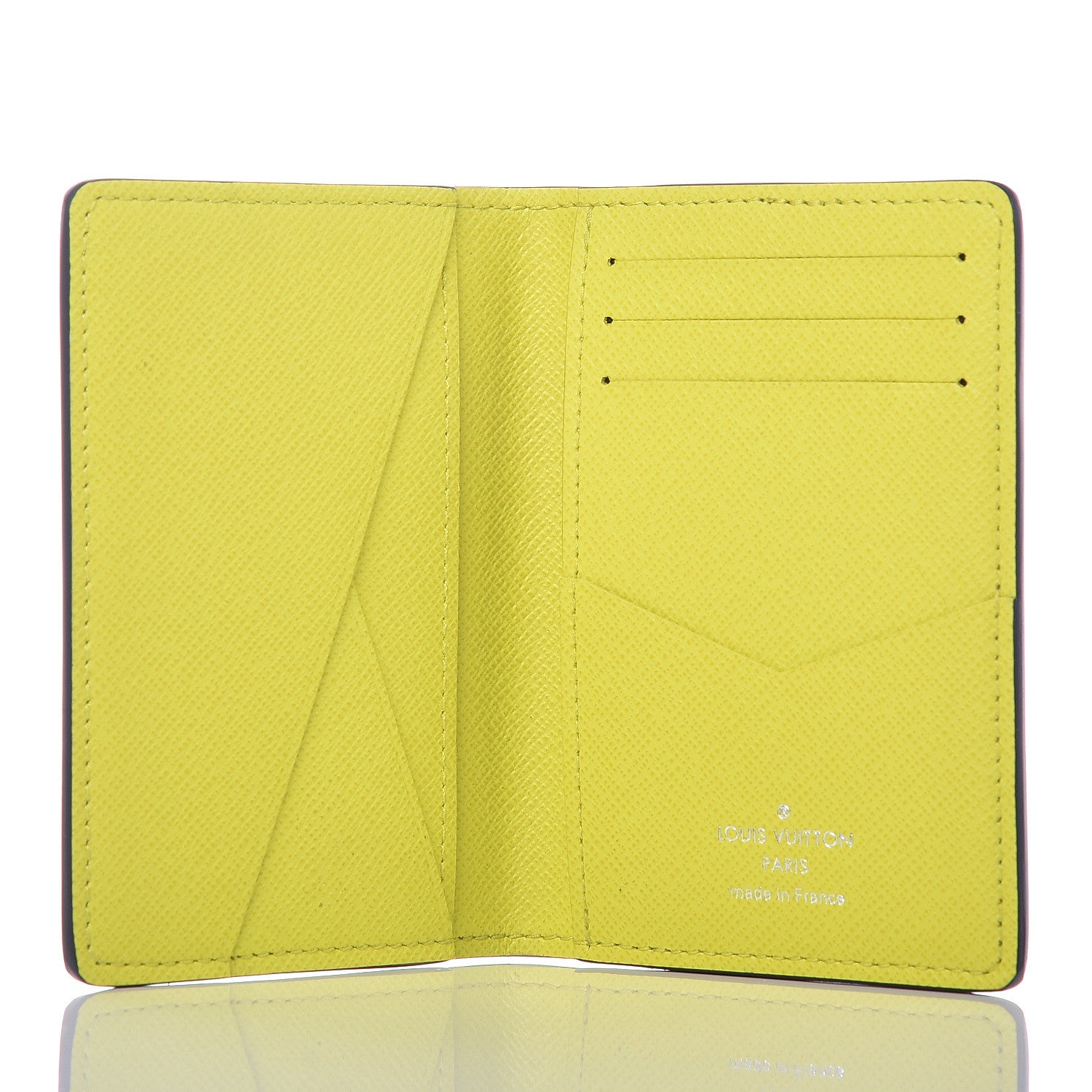 Louis Vuitton Monogram Taiga Pocket Organizer Yellow 5 of 7