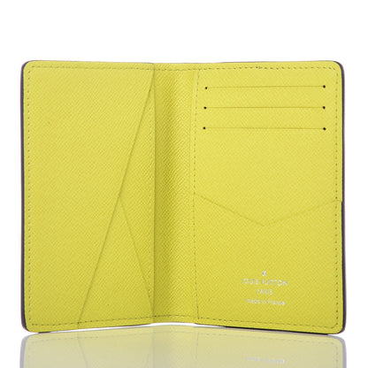 Louis Vuitton Monogram Taiga Pocket Organizer Yellow 5 of 7