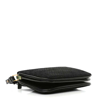 Saint Laurent Suede All-Over Monogram Crossbody Black 4 of 10