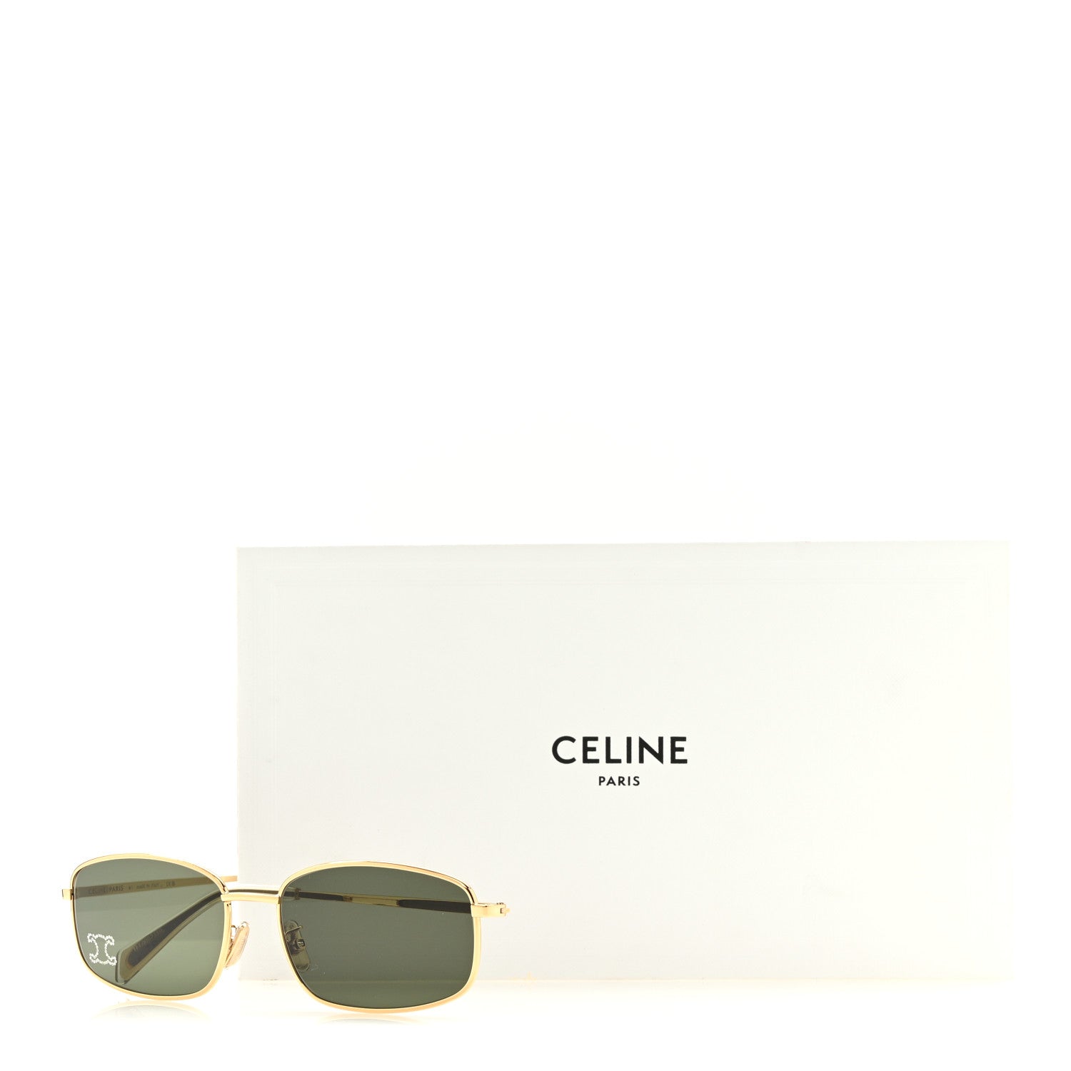 Celine Metal Rhinestone Sunglasses CL40285U Gold 7 of 7