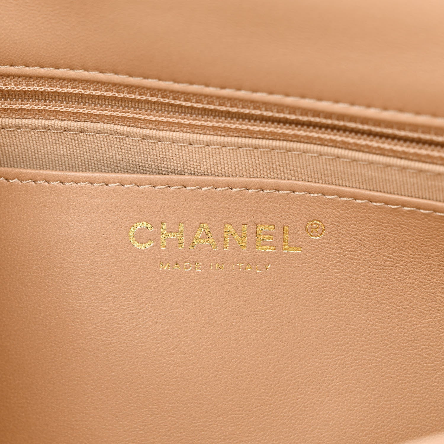 Chanel Lambskin Quilted Large CC Funky Town Flap Beige 6 of 11