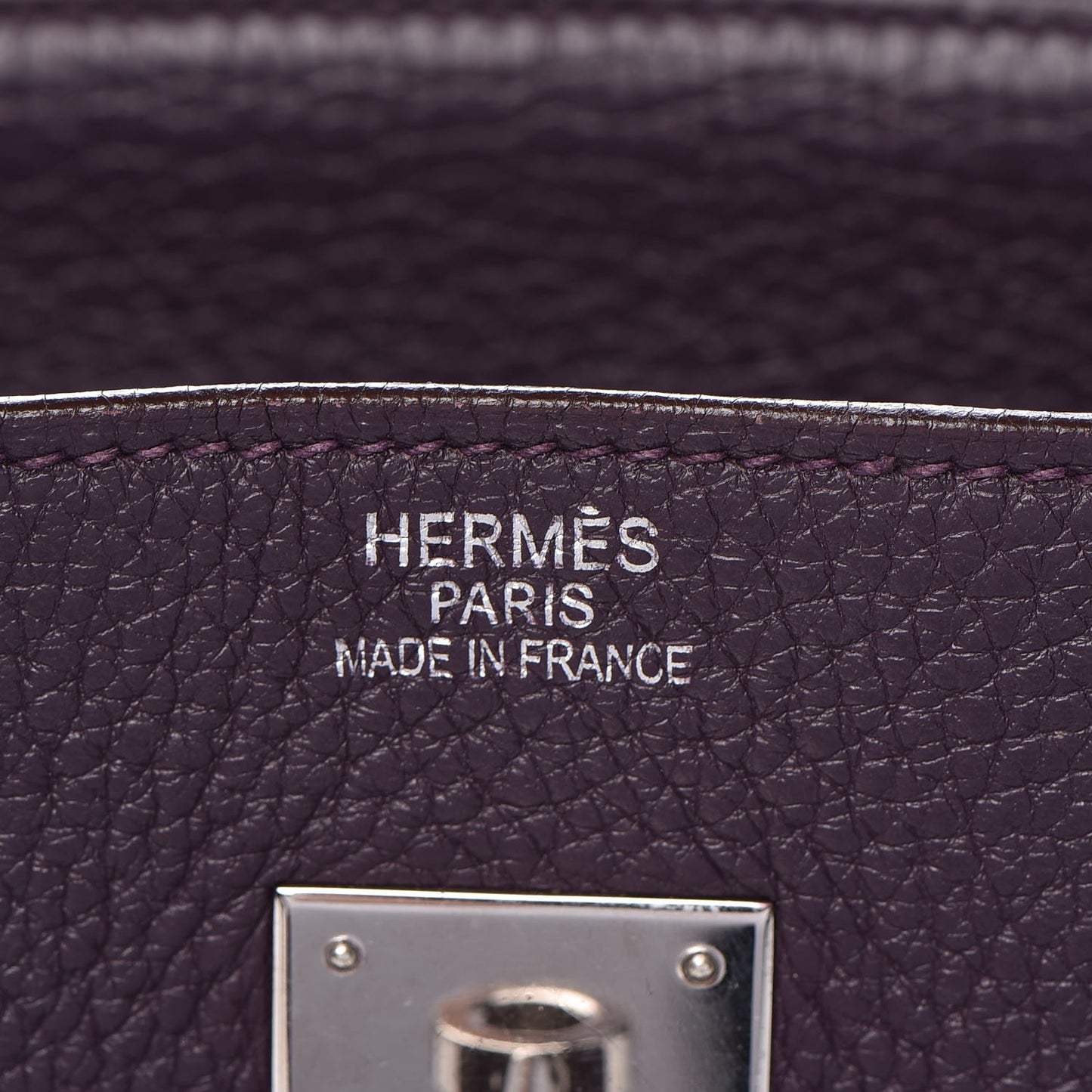Taurillon Clemence Birkin 35 Raisin